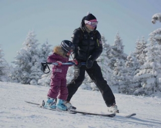 Siga os monitores nos espaços virgens do Courchevel